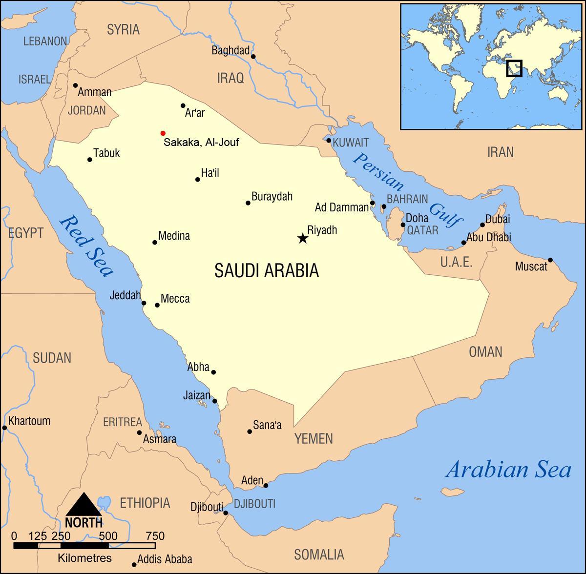 al jouf kort í Sádi-Arabía