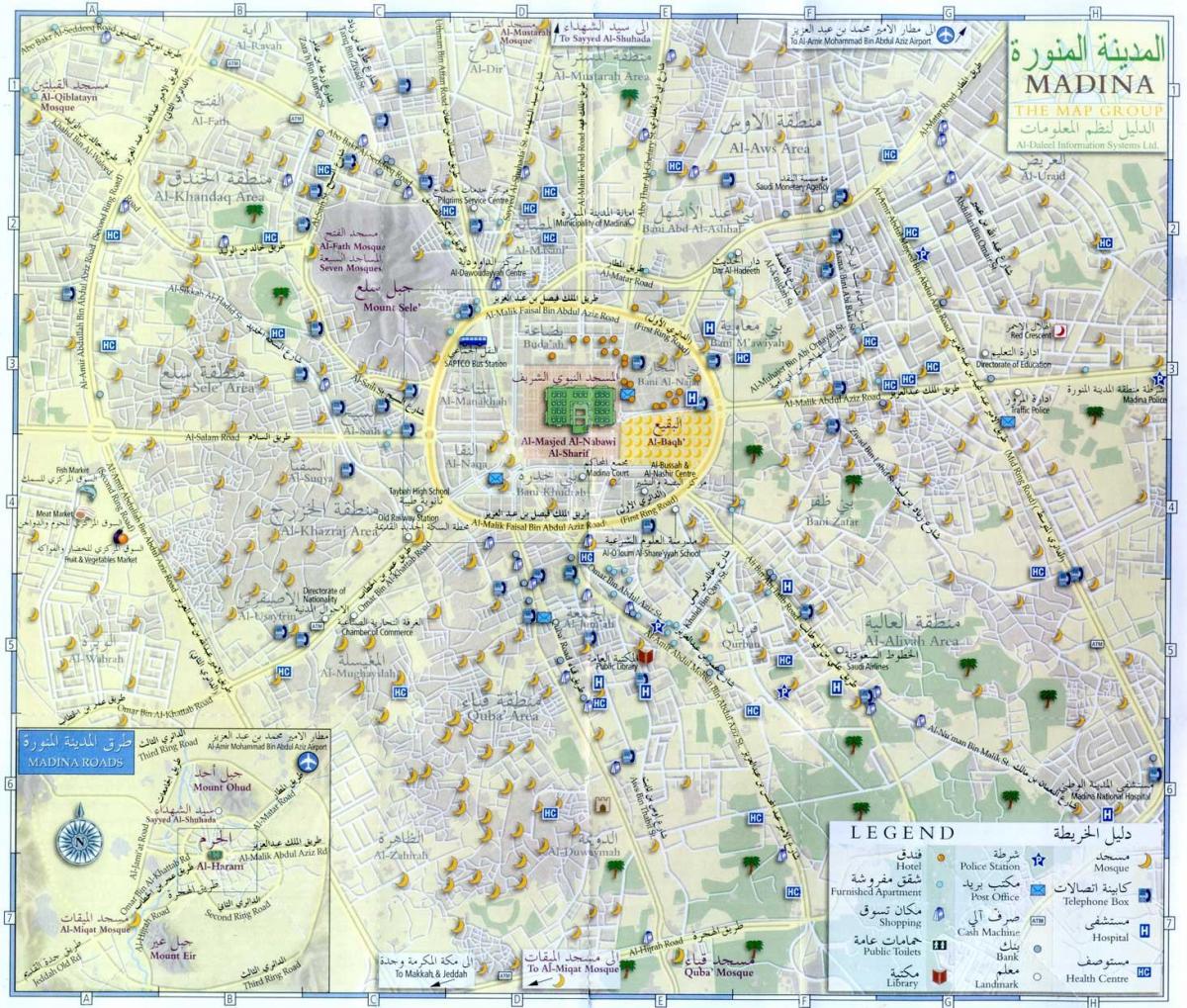 kort af yanbu Sádi-Arabía