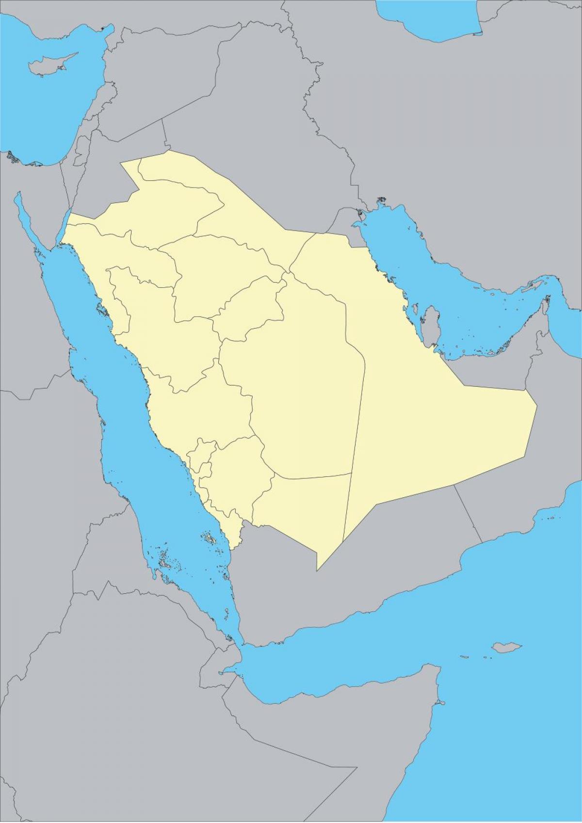 autt kort af Sádi-Arabía