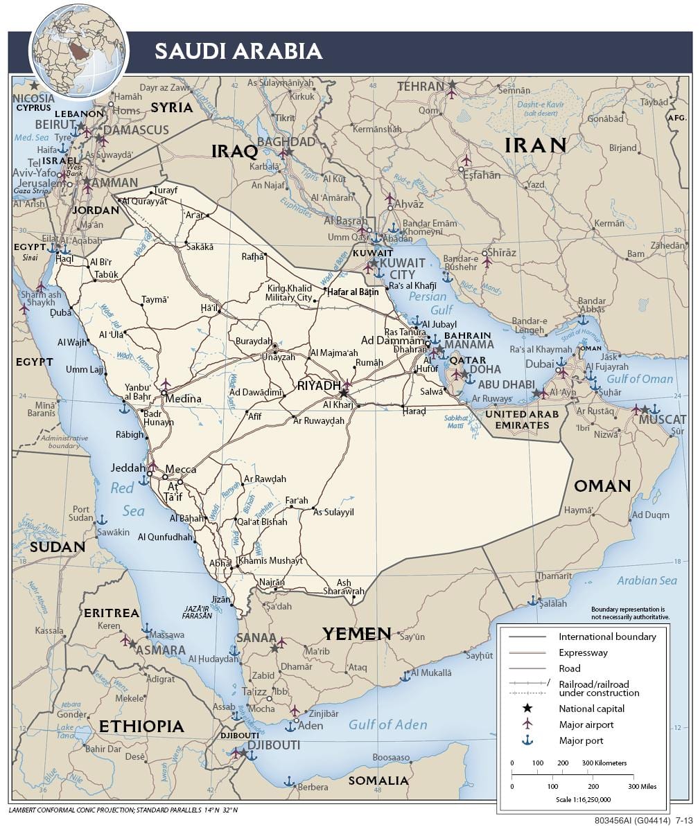 Kort af dhahran Sádi-Arabía 