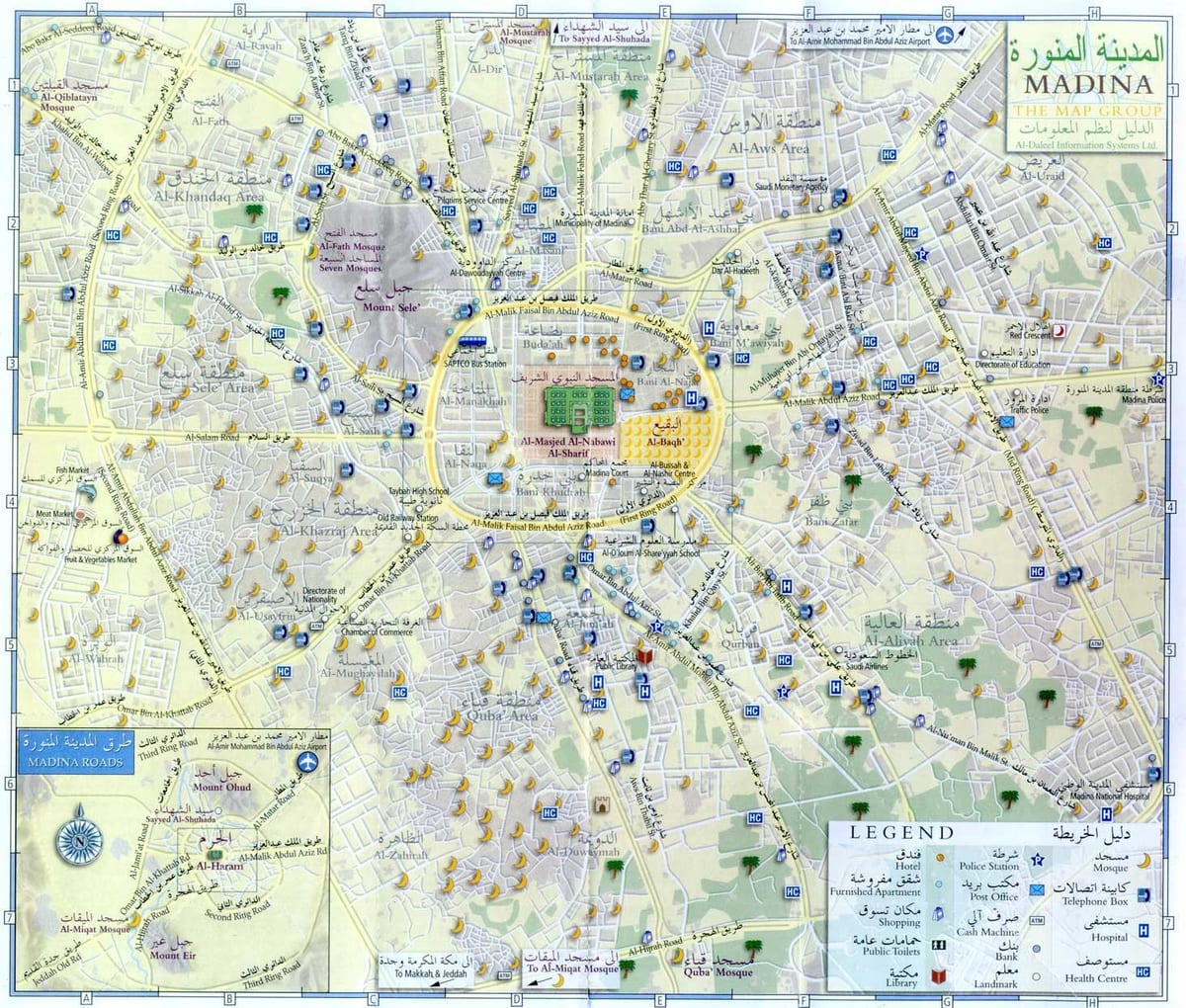 kort af yanbu Sádi-Arabía
