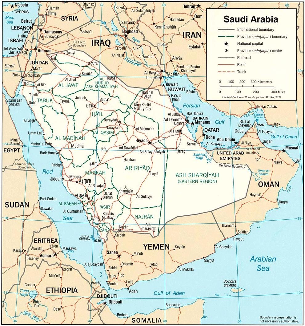 Kort af Sádi Arabíu myndir