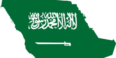 Sádi Arabíu kort fána