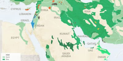 Kort af Sádi Arabíu trú